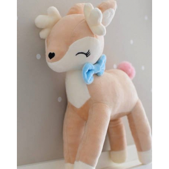 Metoo Plush Deer with blue bow 28cm (MT405)